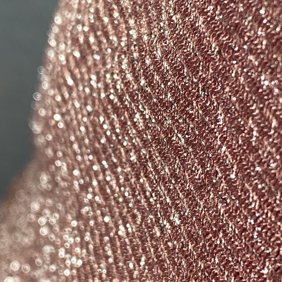 HOLLISTER - top & tank: taupe metallic sheer button down l/s w detach. tank - L - Picture 14 of 16